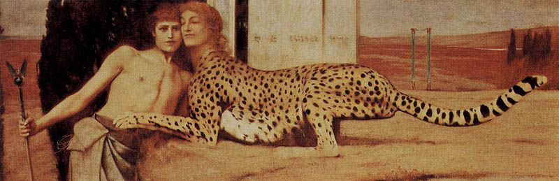 Fernand Khnopff The Sphinx, or, The Caresses